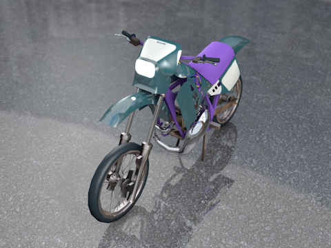 Motocross Mjolnir Enduro Moto 125 3D Model