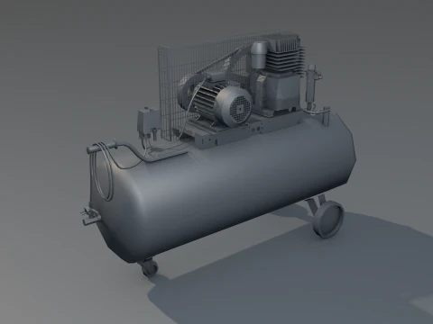 Eletric Air Compressor 3D Model