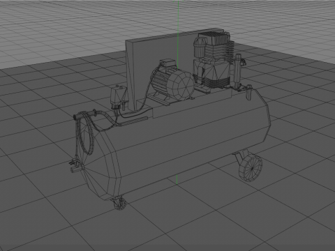 Compressore d'aria elettrico Modello 3D