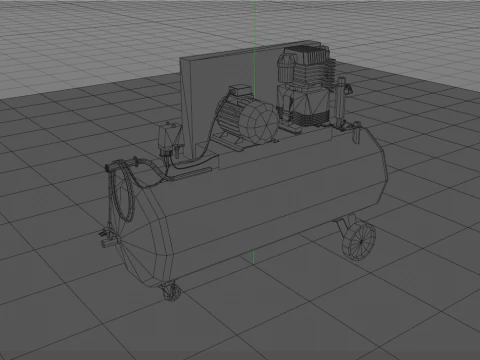 Eletric Air Compressor 3D Model