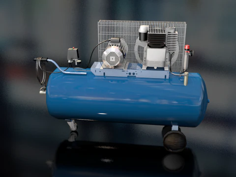 Eletric Air Compressor 3D Model