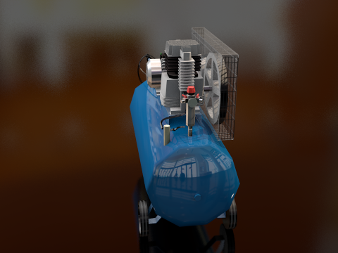 Compressore d'aria elettrico Modello 3D