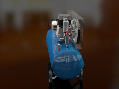 Eletric Air Compressor 3D Model