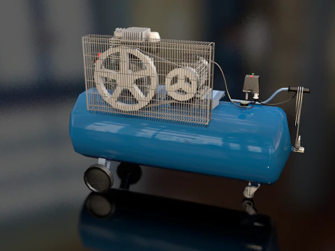 Eletric Air Compressor 3D Model
