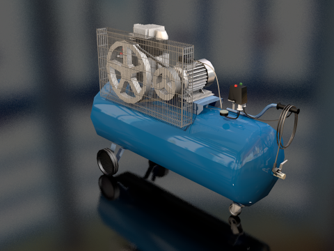 Compressore d'aria elettrico Modello 3D