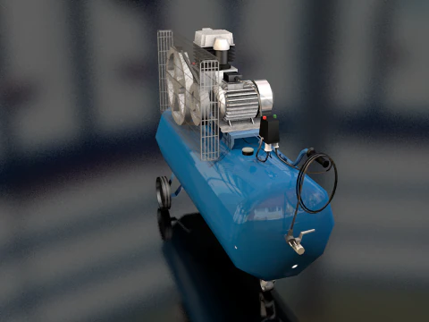 Eletric Air Compressor 3D Model