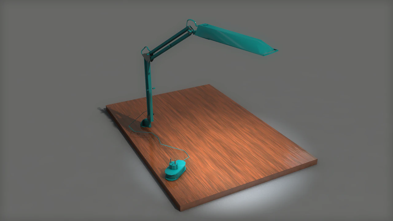 Flexo Articulated Lamp Vintage Decor 3D Model .c4d .max .obj .3ds .fbx .stl .blend 