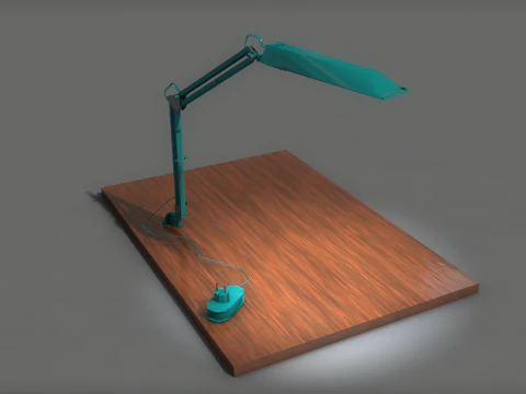 Flexo Articulated Lamp Vintage Decor 3D Model