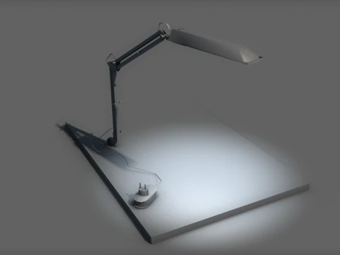 Flexo Articulated Lamp Vintage Decor 3D Model