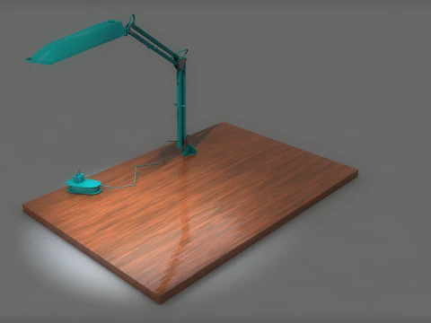 Flexo Articulated Lamp Vintage Decor 3D Model