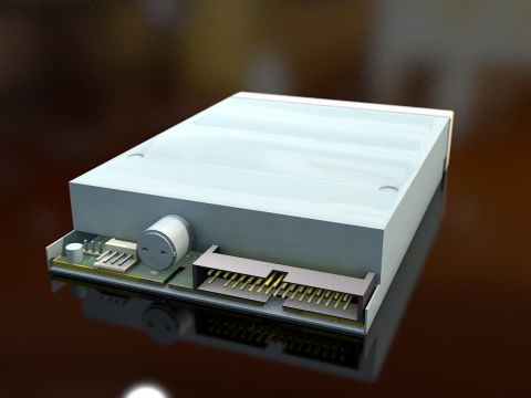 Floppy Disk Drive 35 Inches 3D Model