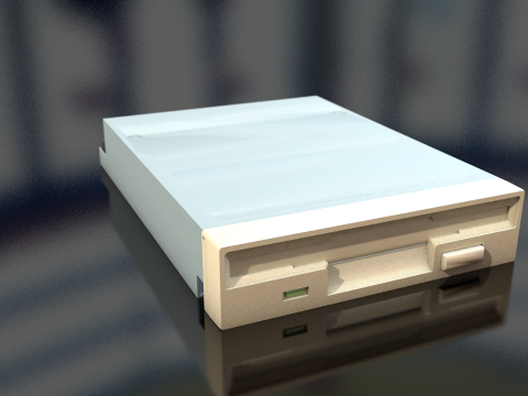 Floppy Disk Drive 35 Inches 3D Model