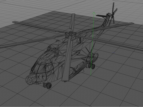 Super Frelon mariene amfibiehelikopter 3D Model