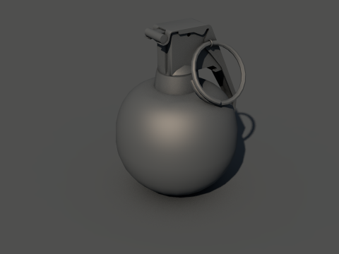Hand Grenade Bomb 3D Model