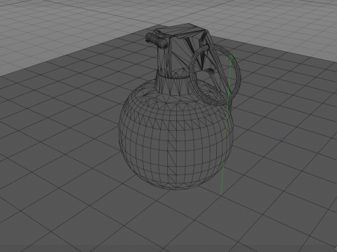 Hand Grenade Bomb 3D Model