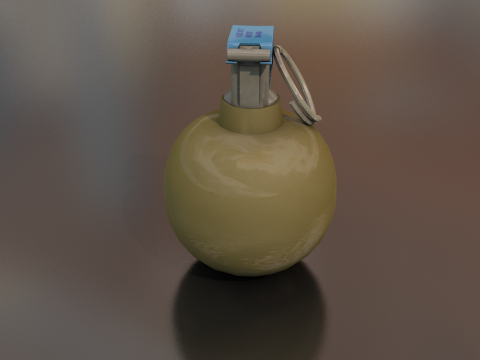 Hand Grenade Bomb 3D Model