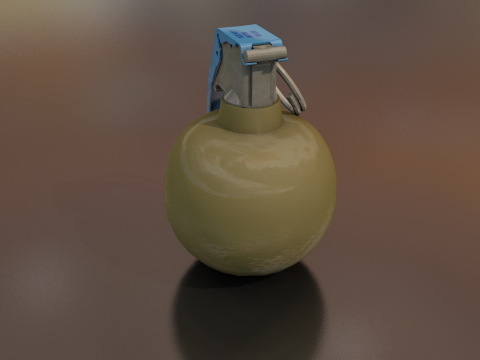 Hand Grenade Bomb 3D Model