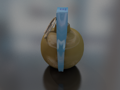 Hand Grenade Bomb 3D Model
