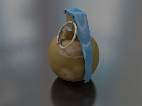 Hand Grenade Bomb 3D Model