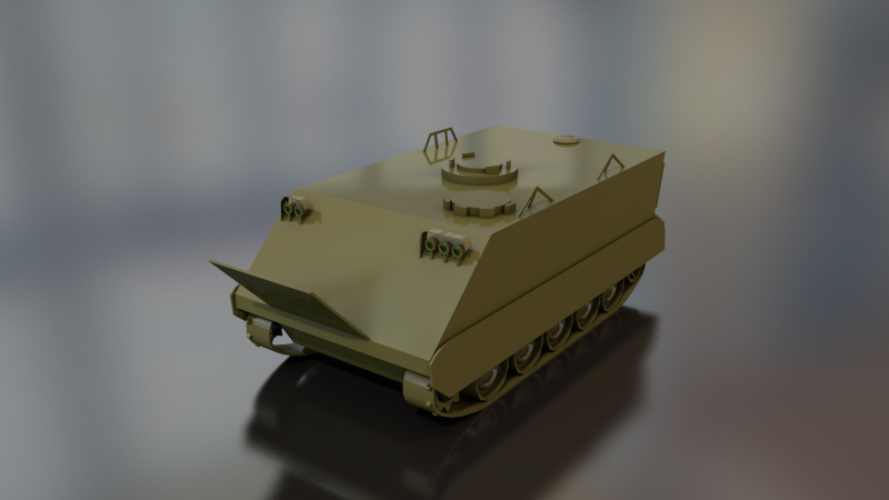 M-113 Armored Military Tank Green Dragon 3D Model .c4d .max .obj .3ds .fbx .stl .blend 