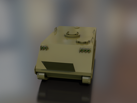 M-113 Armored Military Tank Green Dragon 3D Model