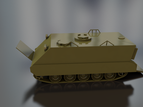 M-113 Armored Military Tank Green Dragon 3D Model
