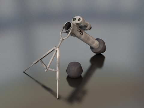 M47 Dragon Tanksavar F&uuml;ze Atar 3D Model