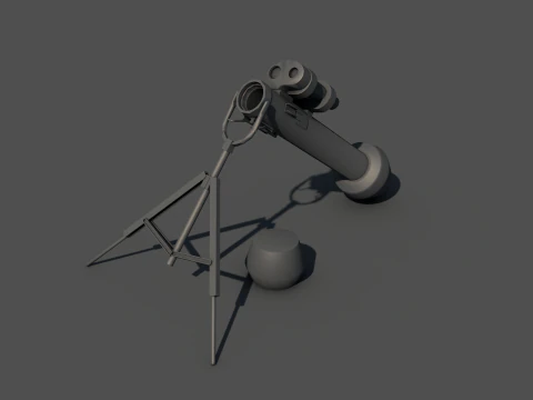 M47 Dragon Anti Tank Missile Launcher 3D Model