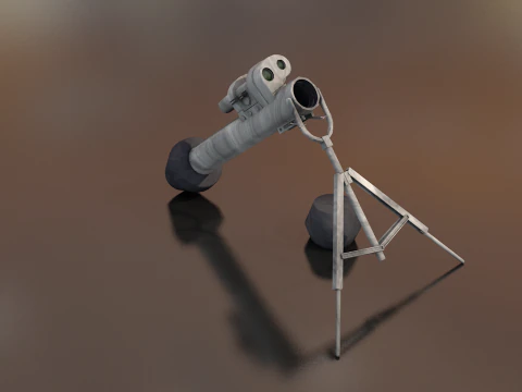 M47 Dragon Anti Tank Missile Launcher 3D Model