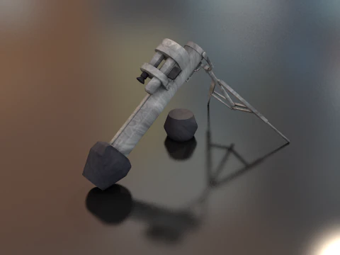 M47 Dragon Anti Tank Missile Launcher 3D Model