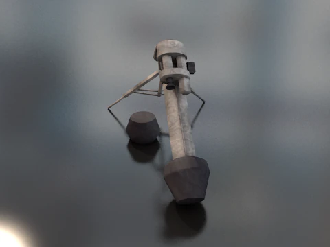 M47 Dragon Anti Tank Missile Launcher 3D Model