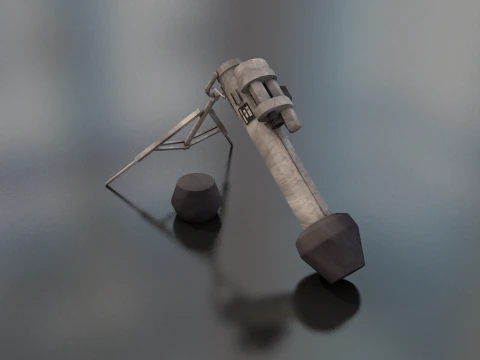 M47 Dragon Anti Tank Missile Launcher 3D Model