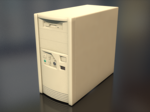 CPU Mini Tower PC Computer Case 3D Model