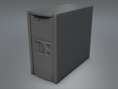 CPU Mini Tower PC Computer Case 3D Model