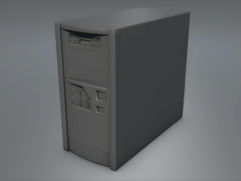 Caixa de computador para PC minitorre CPU Modelo 3D