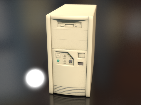 CPU Mini Tower PC Computer Case 3D Model
