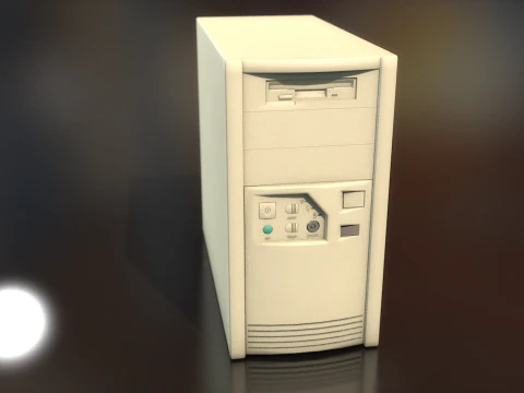 Caixa de computador para PC minitorre CPU Modelo 3D