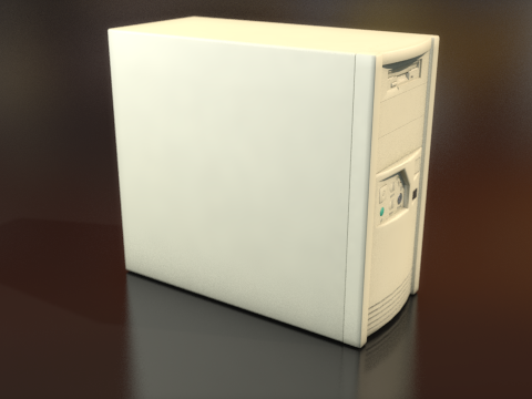 CPU Mini Tower PC Computer Case 3D Model