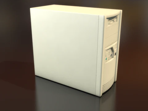 Caixa de computador para PC minitorre CPU Modelo 3D