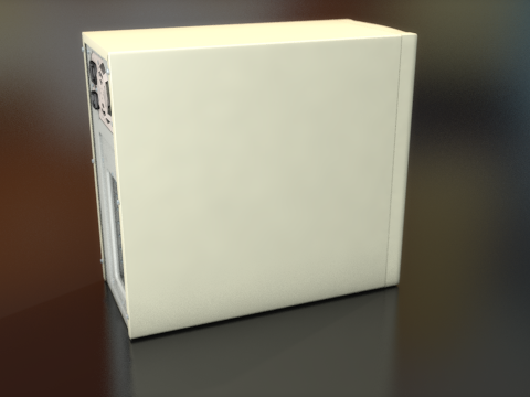CPU Mini Tower PC Computer Case 3D Model