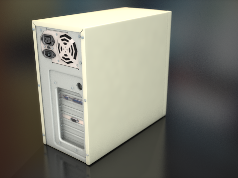 CPU Mini Tower PC Computer Case 3D Model