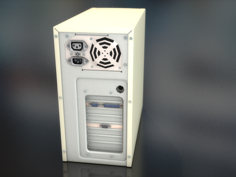 CPU Mini Tower PC Computer Case 3D Model