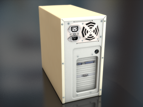 CPU Mini Tower PC Computer Case 3D Model