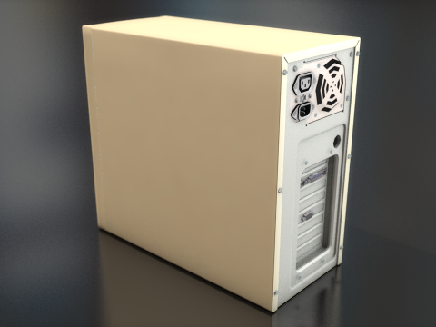 CPU Mini Tower PC Computer Case 3D Model