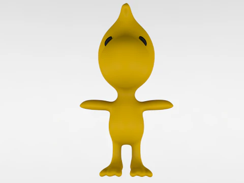 Woodstock Snoopy 3D Model