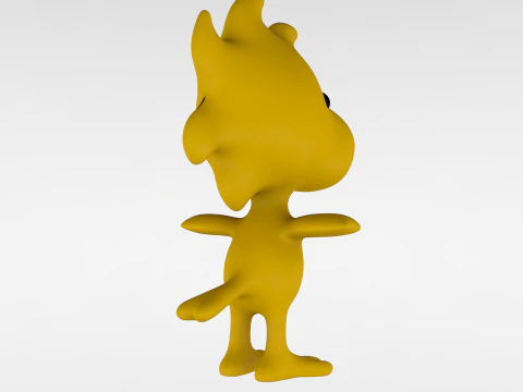 Woodstock Snoopy 3D Model