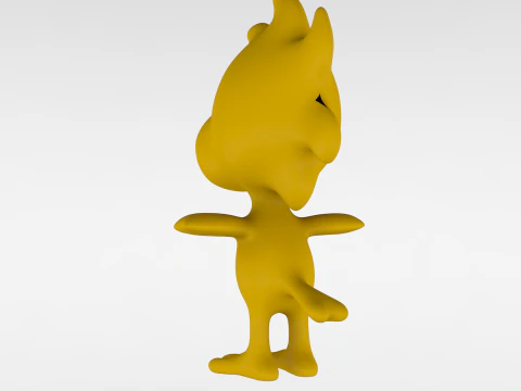 Woodstock Snoopy 3D Model