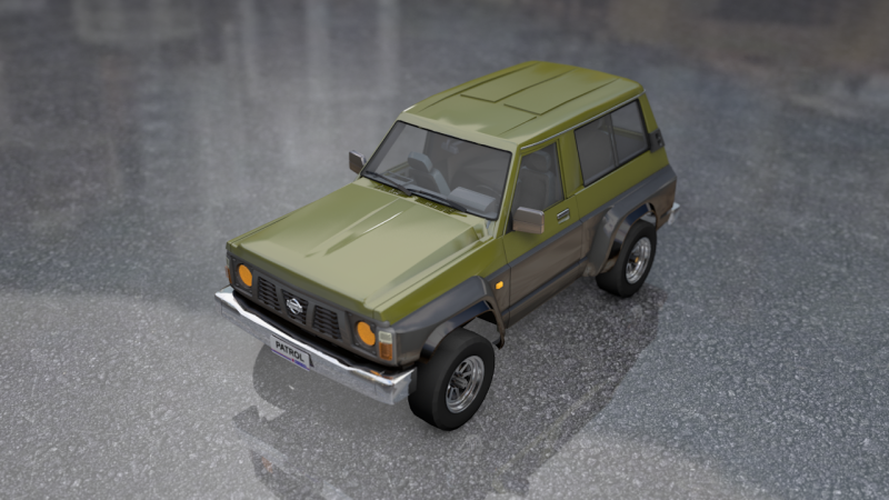 Nissan Patrouille-SUV 3D Model .c4d .max .obj .3ds .fbx .stl .blend