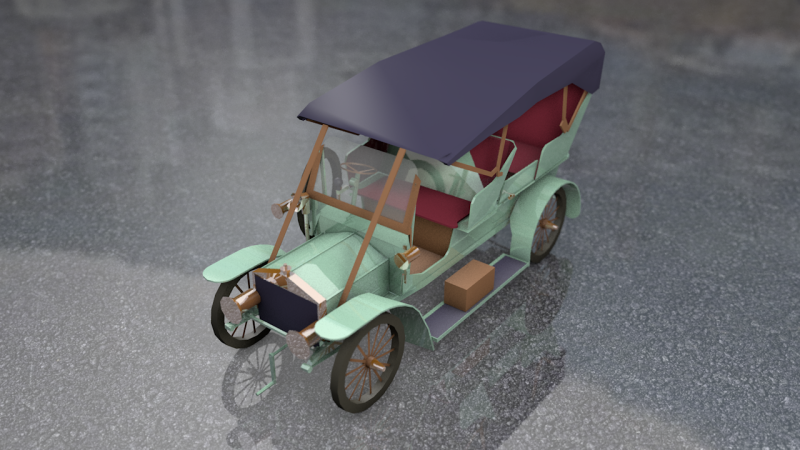 Carro antigo de luxo, ônibus do século XX Modelo 3D .c4d .max .obj .3ds .fbx .stl .blend