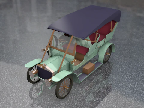 Antiker Luxuswagen aus dem 20. Jahrhundert 3D Modell